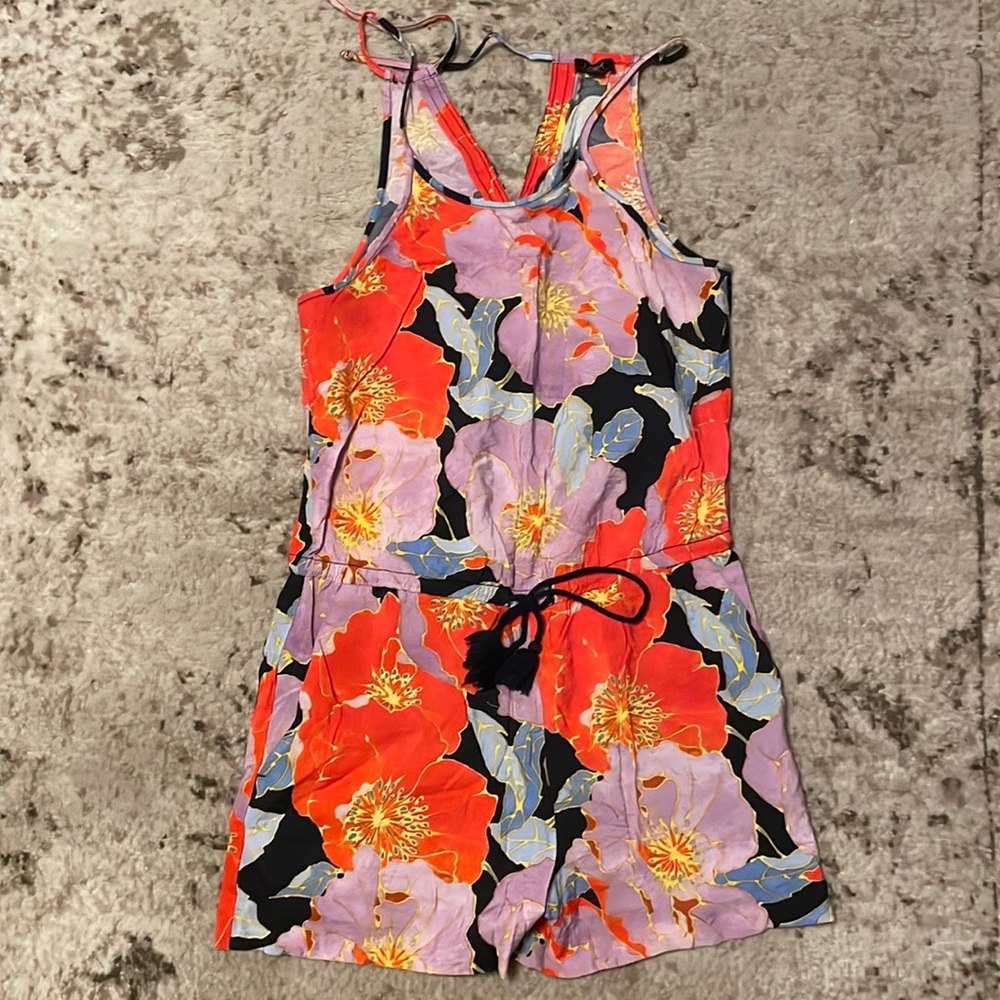 Floral, LOFT romper, small petite